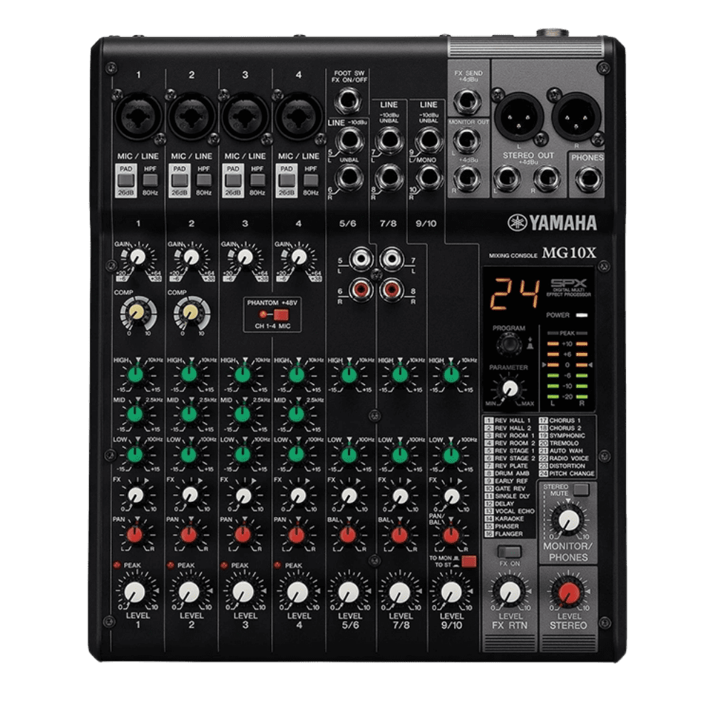 Yamaha MG10X Mixing Console – Professional Audio Mixer