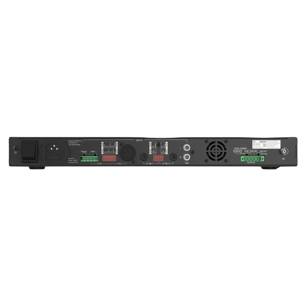BOSCH PLE-1ME240-4IN Class-D Mixer Amplifier 240W with USB/Bluetooth/FM 2 BOSCH PLE-1ME240-4IN Class-D Mixer Amplifier 240W with USB/Bluetooth/FM - Image 2